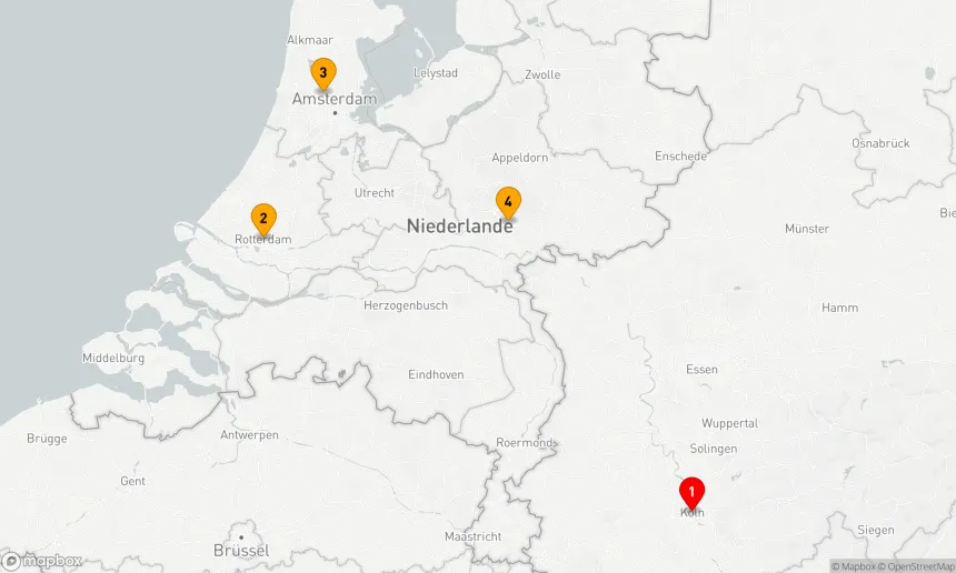 Route 4 Nächte - Adventshopping in Holland (ANE512)