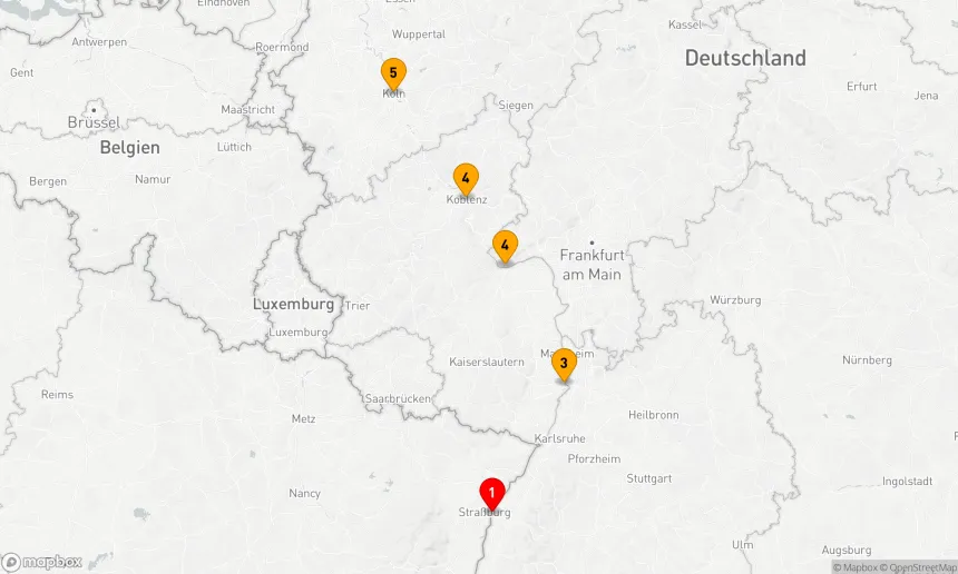 Route 4 Nächte - Adventszauber am Rhein