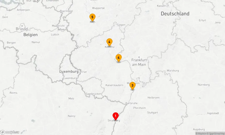 Route 4 Nächte - Adventszauber am Rhein