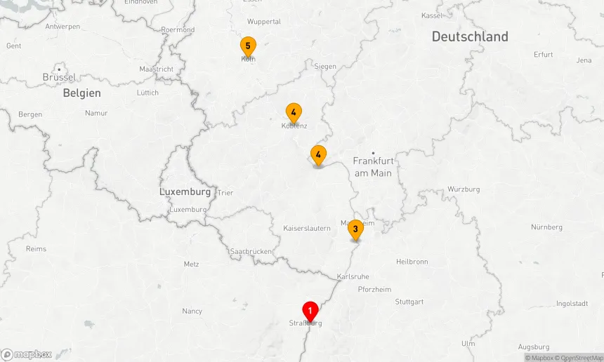 Route 4 Nächte - Adventszauber am Rhein