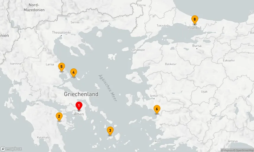Route 7 Nächte - Ägäische Entdeckungsreise: Von Antike bis Orient