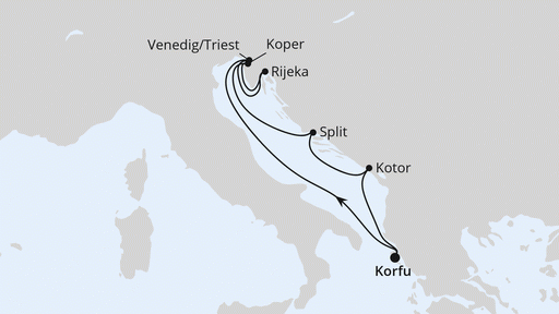 Route Adria ab Korfu 2
