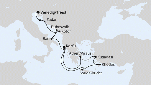 Route Adria & Griechenland ab Triest 2