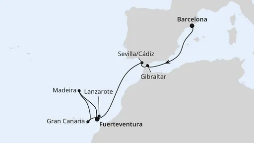 Route Andalusien, Madeira & Kanaren ab Barcelona 2