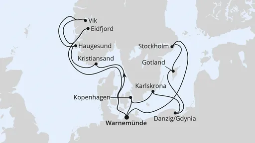 Route Highlights der Nord- und Ostseeküste 1