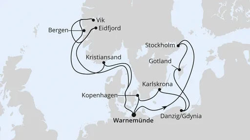 Route Highlights der Nord- und Ostseeküste 1