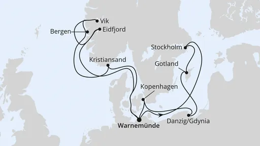 Route Highlights der Nord- und Ostseeküste 1
