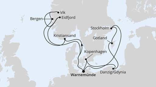 Route Highlights der Nord- und Ostseeküste 1
