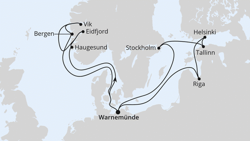 Route Highlights der Nord- und Ostseeküste 2