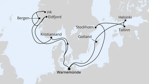 Route Highlights der Nord- und Ostseeküste 2