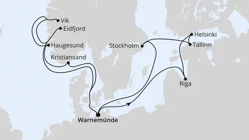 Route Highlights der Nord- und Ostseeküste 2