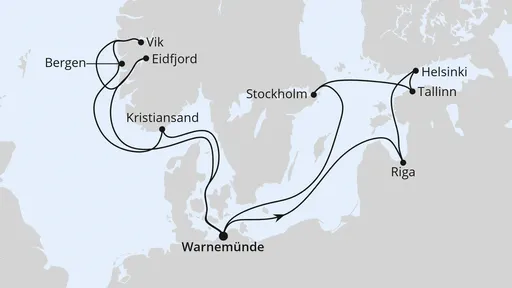 Route Highlights der Nord- und Ostseeküste 2