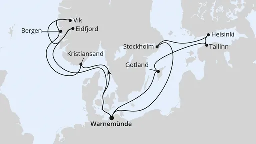 Route Highlights der Nord- und Ostseeküste 2