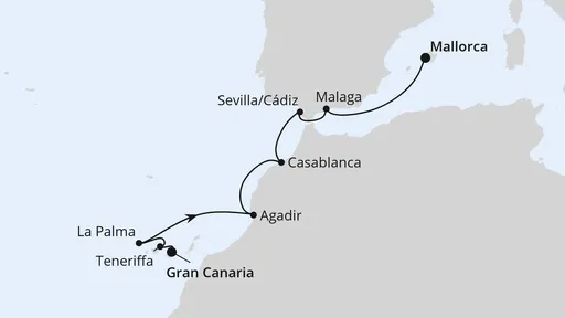 Route Kanaren, Marokko & Andalusien 2