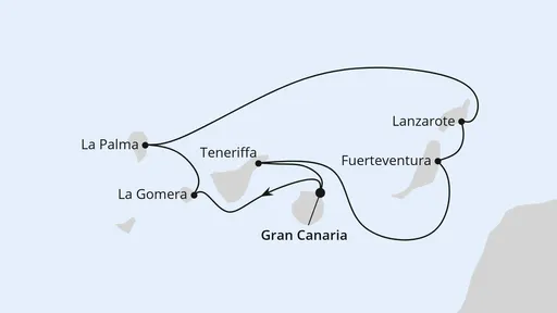 Route Kanaren mit La Gomera