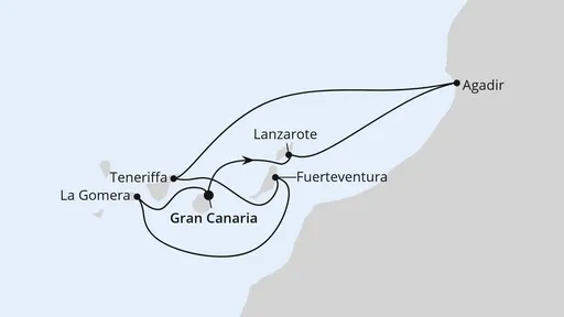 Route Kanaren & Marokko