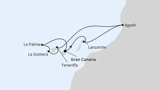 Route Kanaren & Marokko