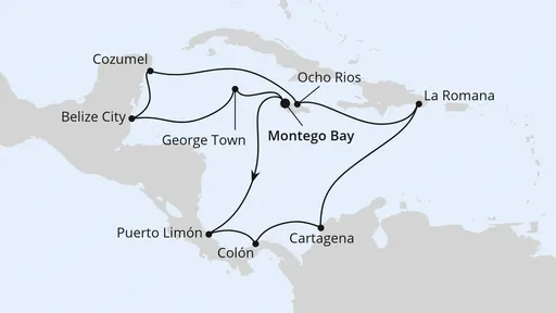 Route Mittelamerika & Mexiko ab Jamaika