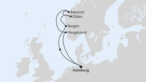 Route Norwegen ab Hamburg Route Norwegen ab Hamburg