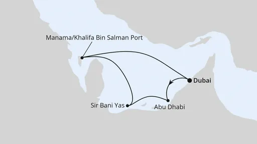 Route Orient ab Dubai 1