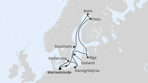 Route Schärengärten der Ostsee Route Schärengärten der Ostsee