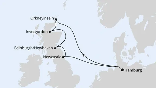 Route Schottische Highlights ab Hamburg