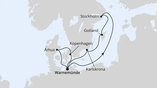 Route Schweden & Dänemark ab Warnemünde 1