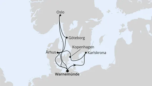Route Schweden & Dänemark ab Warnemünde 2