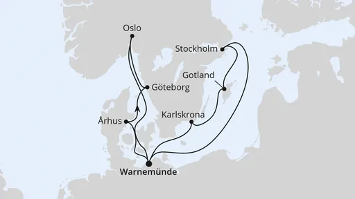 Route Städte der Ostsee ab Warnemünde 2