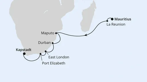 Route Südafrika mit La Réunion & Mauritius 1