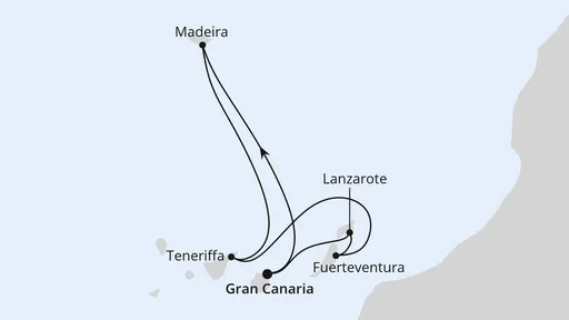 Route AIDA tanzt auf den Kanaren
