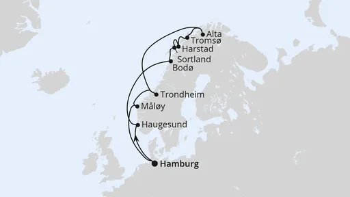 Route Winter im hohen Norden ab Hamburg