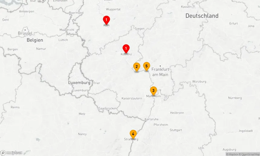 Route 6 Nächte - Am Rhein mit Weihnachtszauber