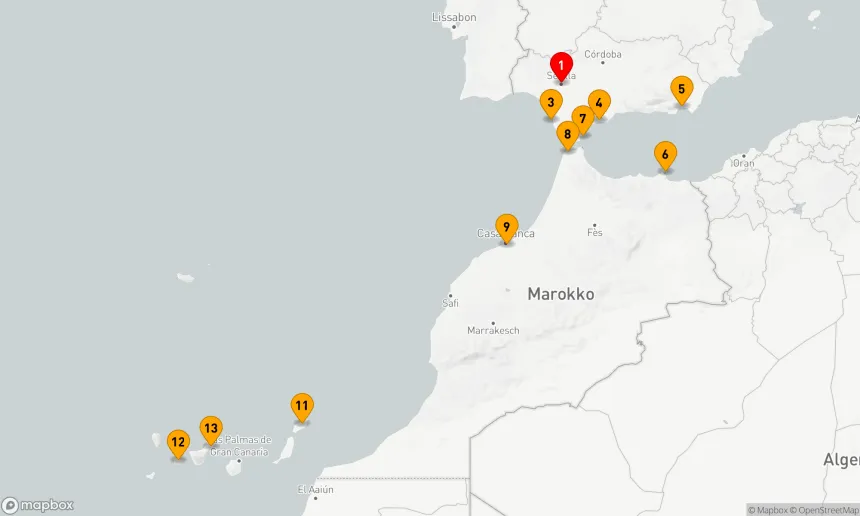 Route 12 Nächte - Andalusien, Marokko und Kanaren: Zwischen den Kontinenten – wo Europa und Afrika verschmelzen (SPI2716)