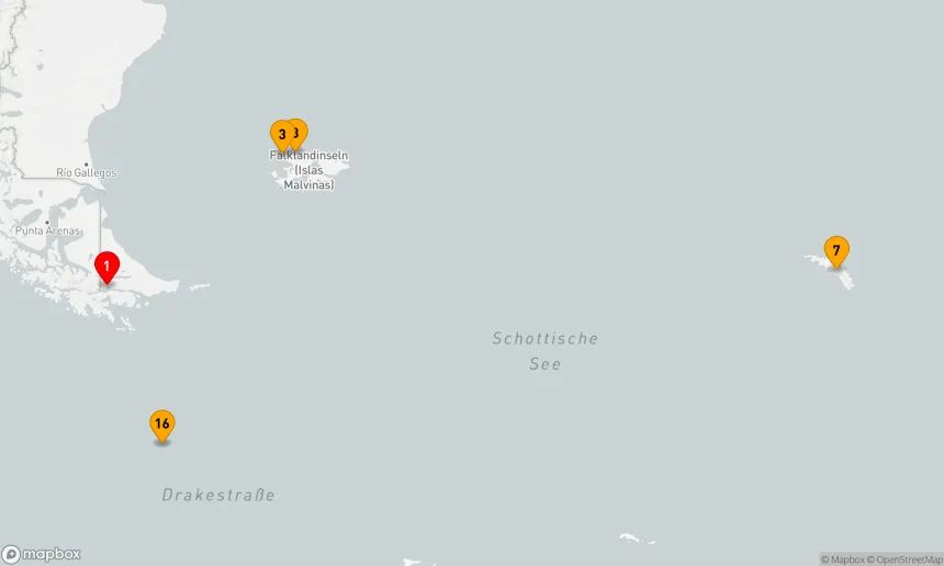 Route 17 Nächte - Antarktis, Falklandinseln & Südgeorgien