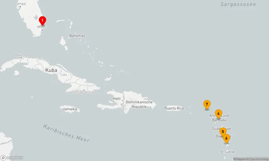 Route 9 Nächte - ANTIGUA, DOMINICA & ST. MAARTEN