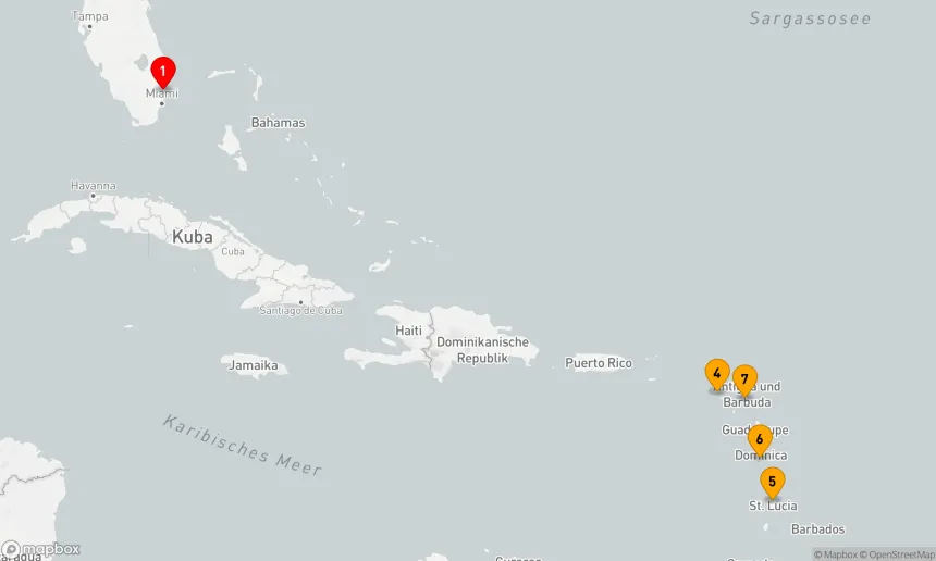 Route 9 Nächte - ANTIGUA, ST. LUCIA & ST. KITTS