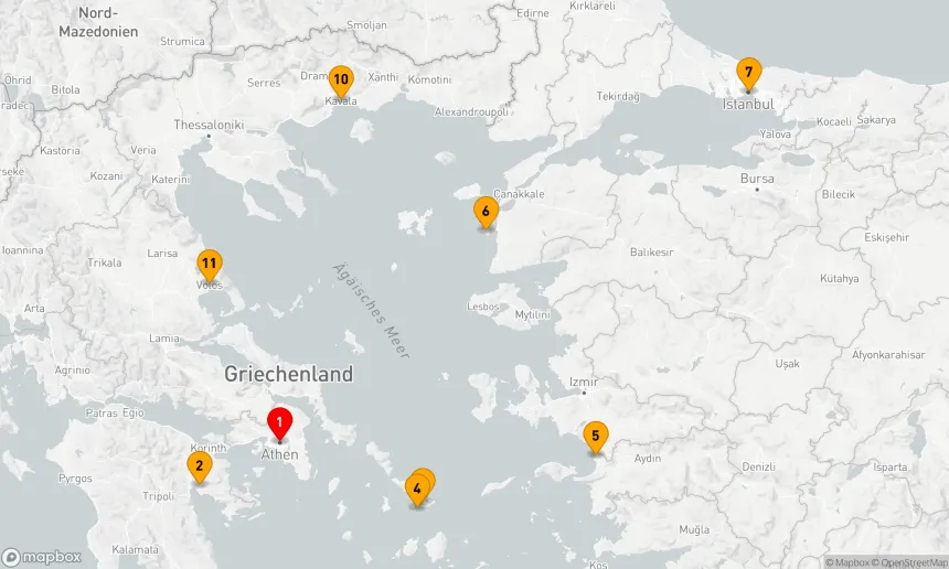 Route 12 Nächte - Antike Welten und osmanische Schätze (EUR2623)