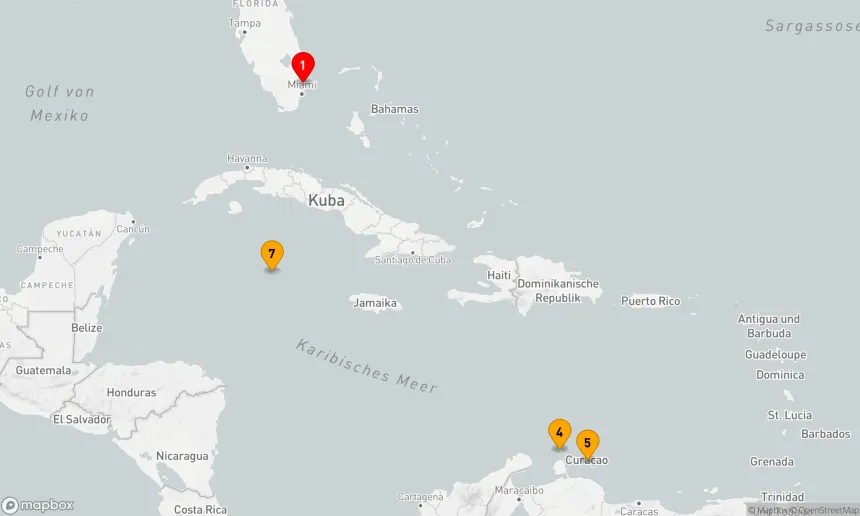 Route 8 Nächte - ARUBA, CURACAO & GRAND CAYMAN