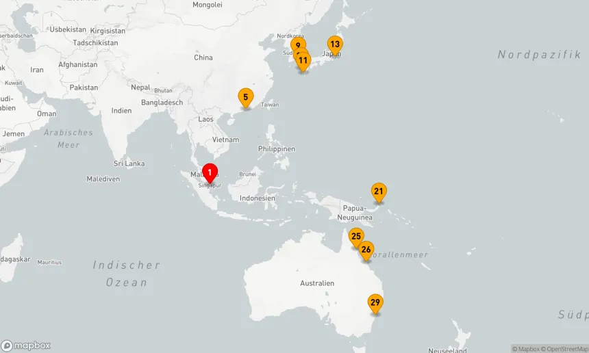 Route 29 Nächte - Asien - Australien (Q804E)