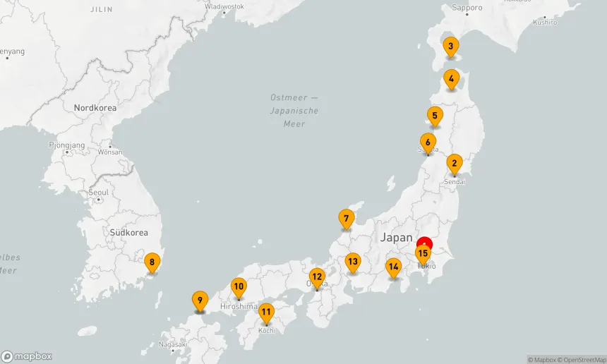 Route 14 Nächte - ASIEN - JAPAN