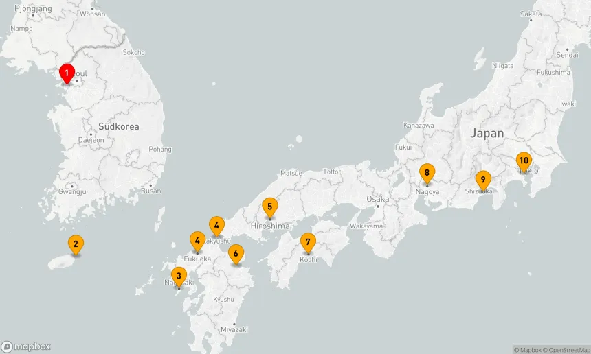 Route 9 Nächte - ASIEN - JAPAN