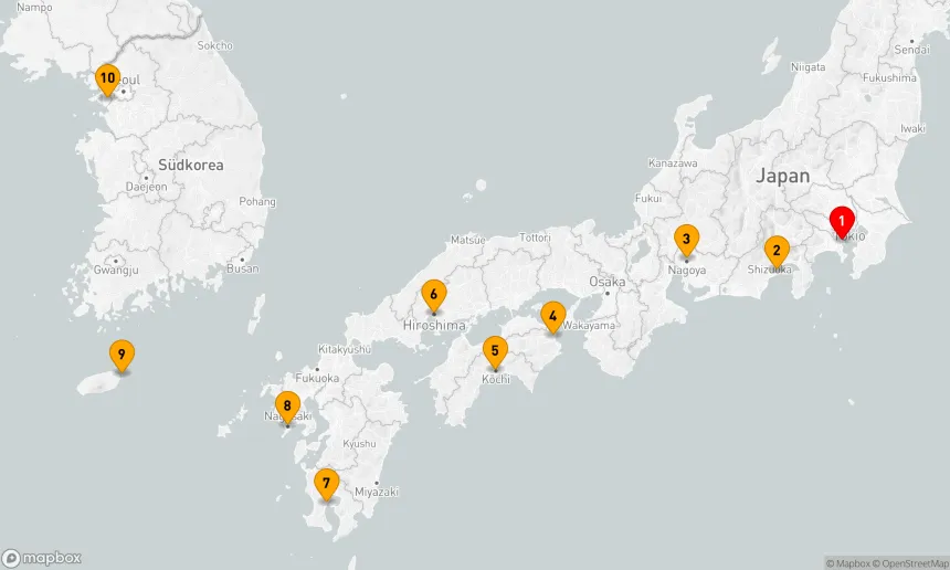 Route 9 Nächte - ASIEN - JAPAN