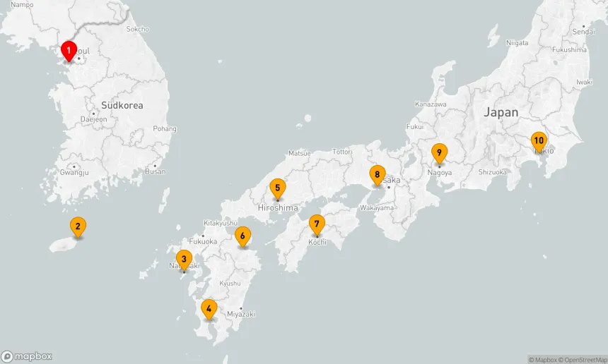 Route 9 Nächte - ASIEN - JAPAN