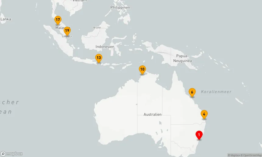 Route 18 Nächte - Asien und Australien