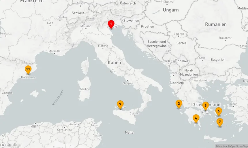 Route 10 Nächte - ATEMBERAUBENDE GRIECHISCHE INSELN