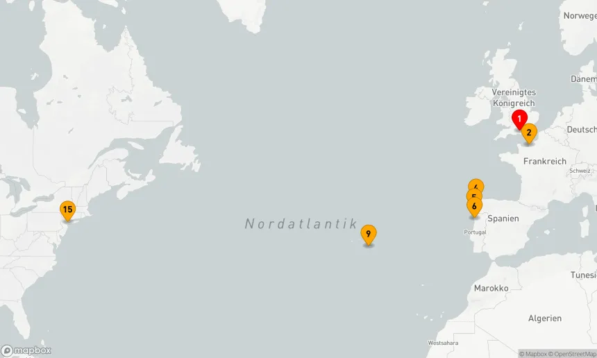 Route 14 Nächte - Atlantik-Entdeckungsreise: Von den Kulturen Europas zur Metropole Amerikas