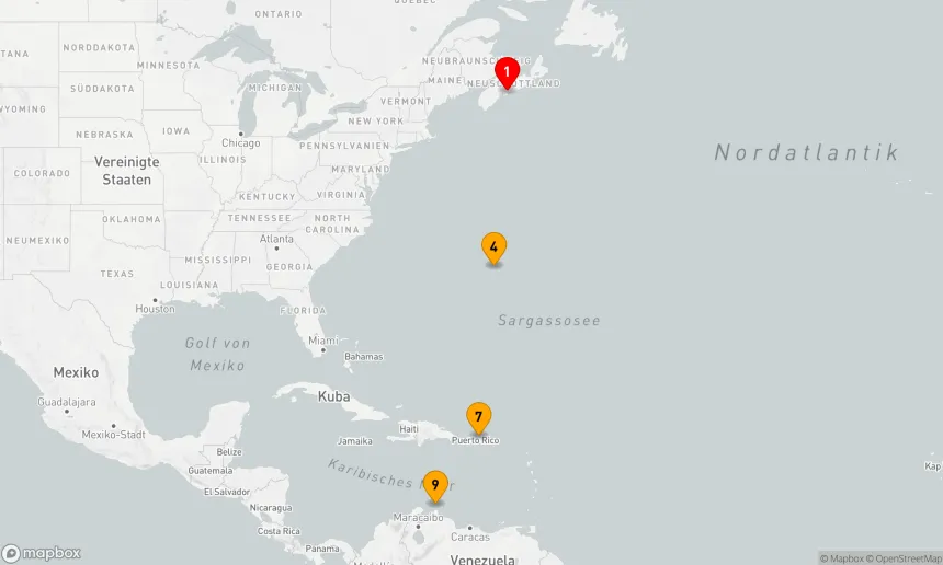 Route 8 Nächte - ATLANTIKÜBERQUERUNG: HALIFAX NACH BERMUDA & PUERTO RICO