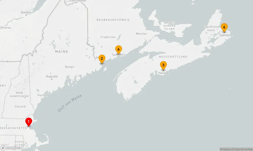 Route 7 Nächte - Atlantische Entdeckerreise ab Boston