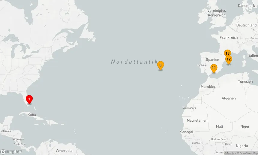 Route 12 Nächte - Atlantische Entdeckungsreise